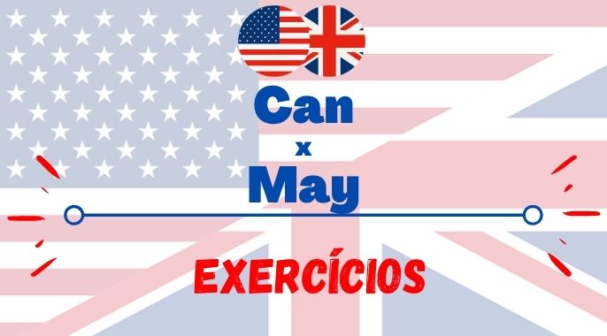 exercícios can may inglês